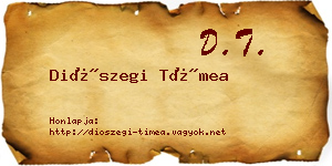 Diószegi Tímea névjegykártya